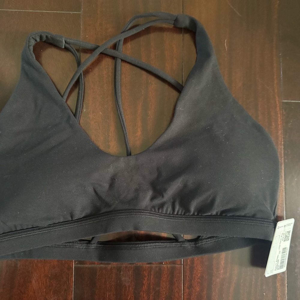 Lululemon Athletica Black Strappy Sports Bra